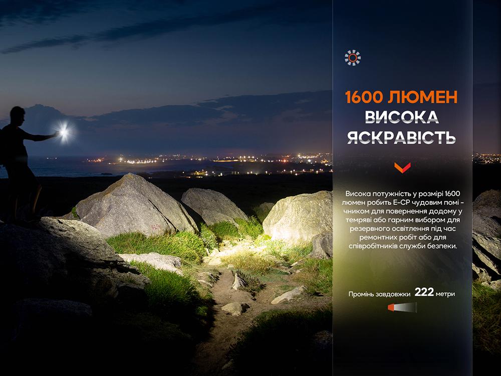 Фонарь ручной Fenix E-CP черный E-CPblack