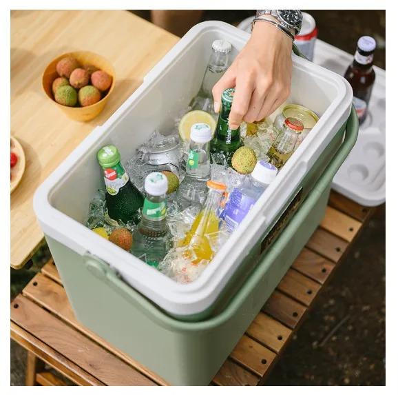 Туристический холодильник зеленый NH20SJ021, 24 л