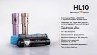 Фонарь налобный Fenix HL10 black HL10bk