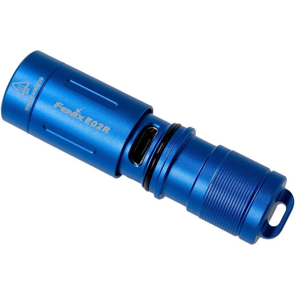 Фонарь ручной Fenix E02R синий E02Rbl