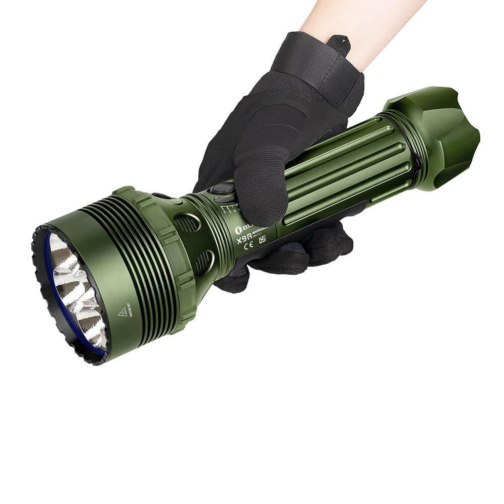 Фонарь поисковый Olight X9R Marauder OD Green