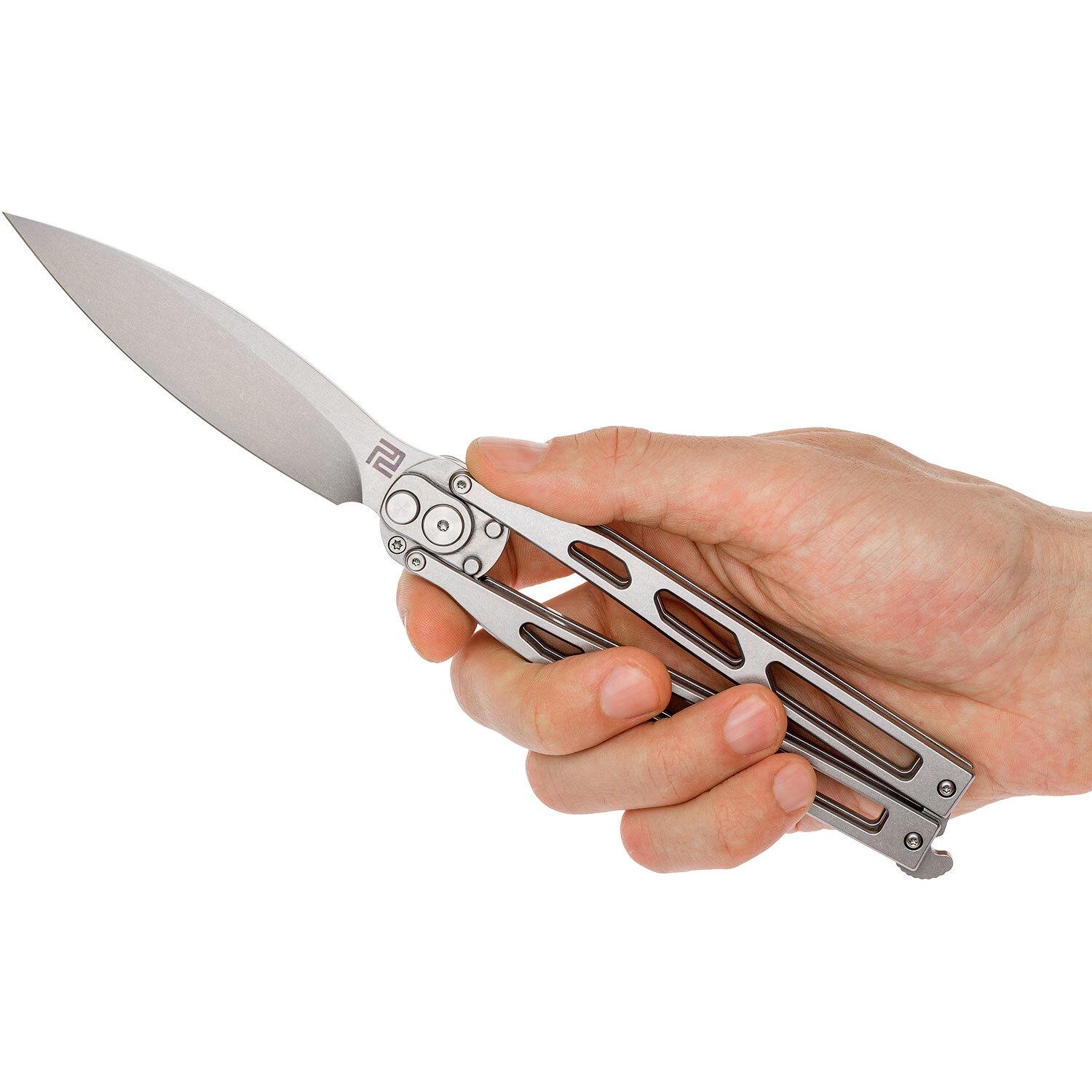 Нож Artisan Kinetic Balisong Silver 1823PL-ST 2798.02.06