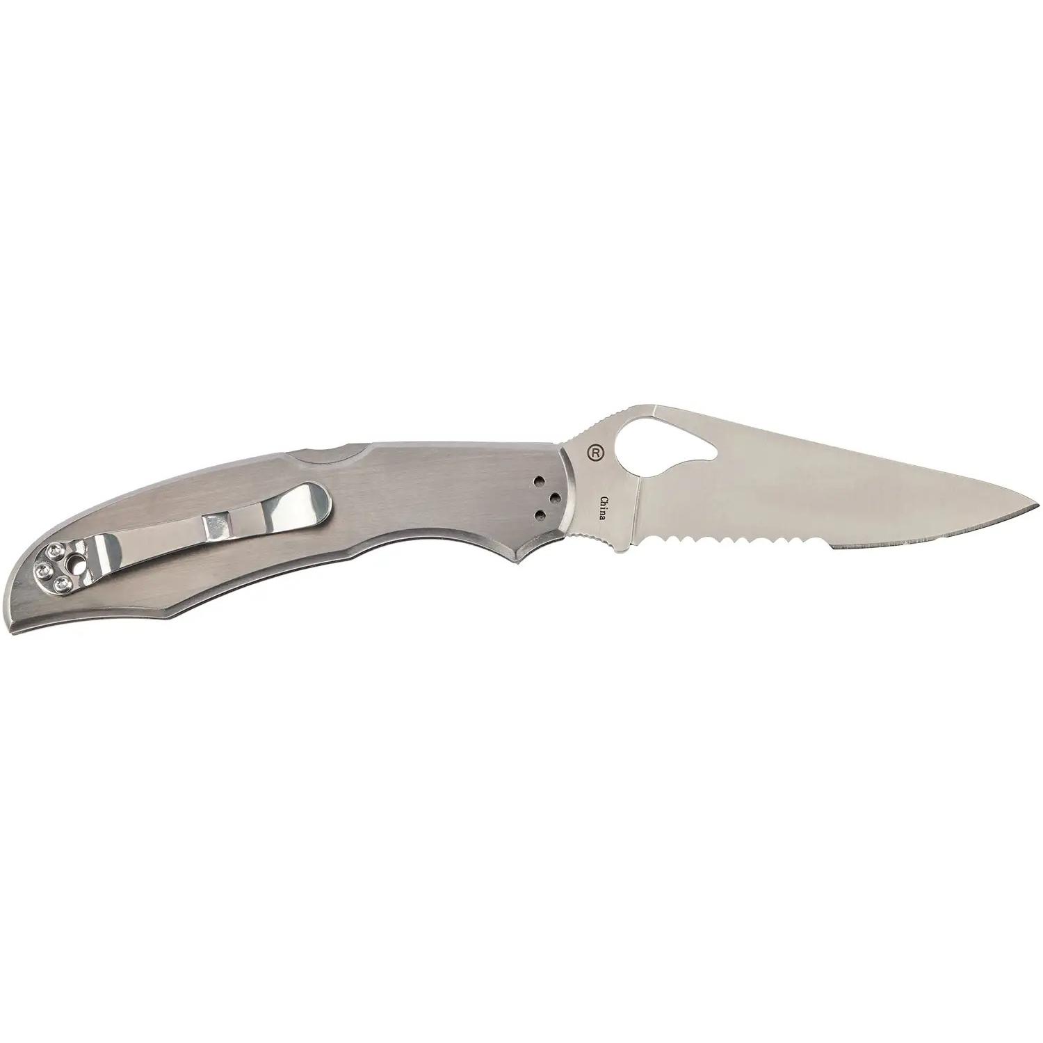 Нож Spyderco Byrd Cara Cara2 Stainless Half Serrated BY03PS2 87.11.10