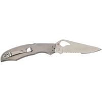 Нож Spyderco Byrd Cara Cara2 Stainless Half Serrated BY03PS2 87.11.10