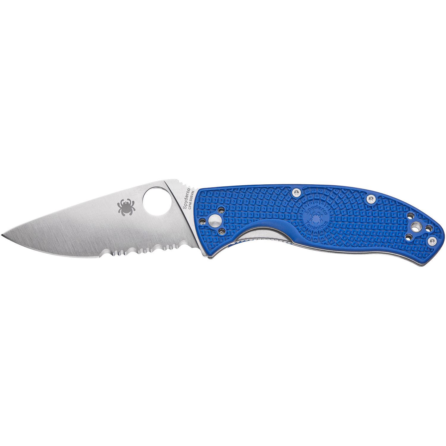 Нож Spyderco Tenacious blue полусеррейтор C122PSBL 87.14.81