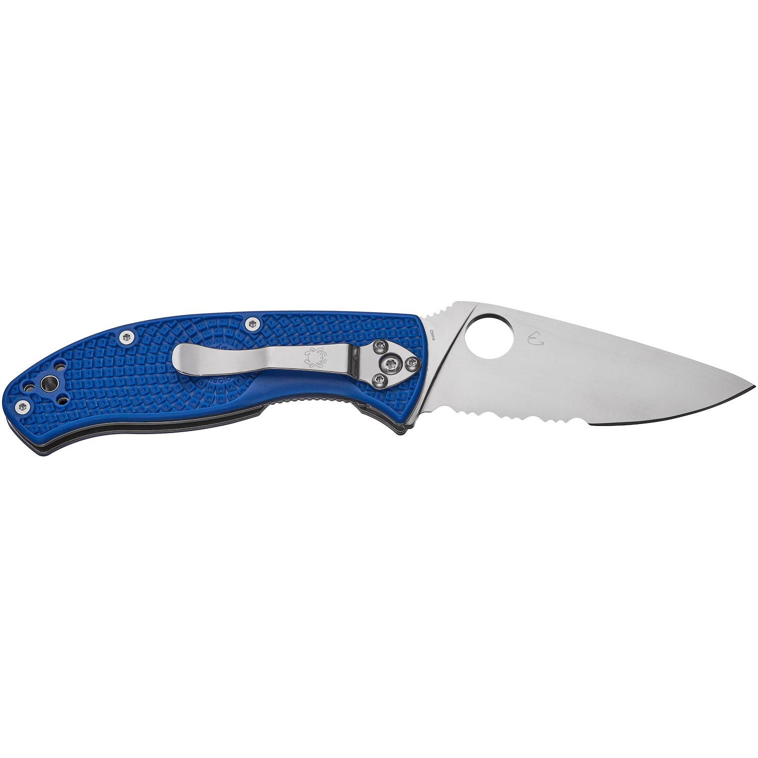Нож Spyderco Tenacious blue полусеррейтор C122PSBL 87.14.81