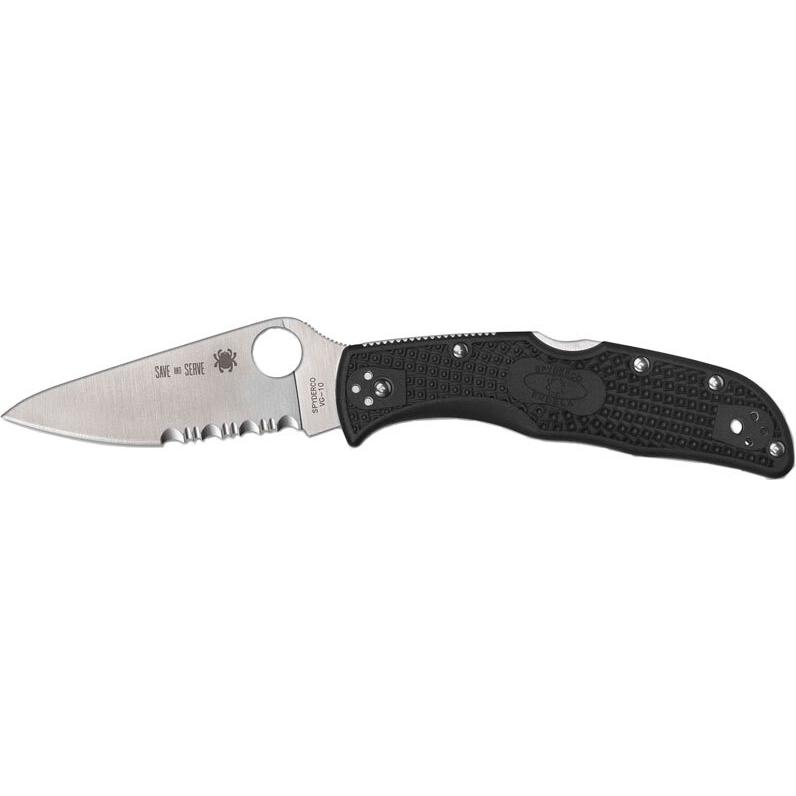 Нож Spyderco Endela Thin Red Line полусеррейтор C243FPSBKRD 87.14.98