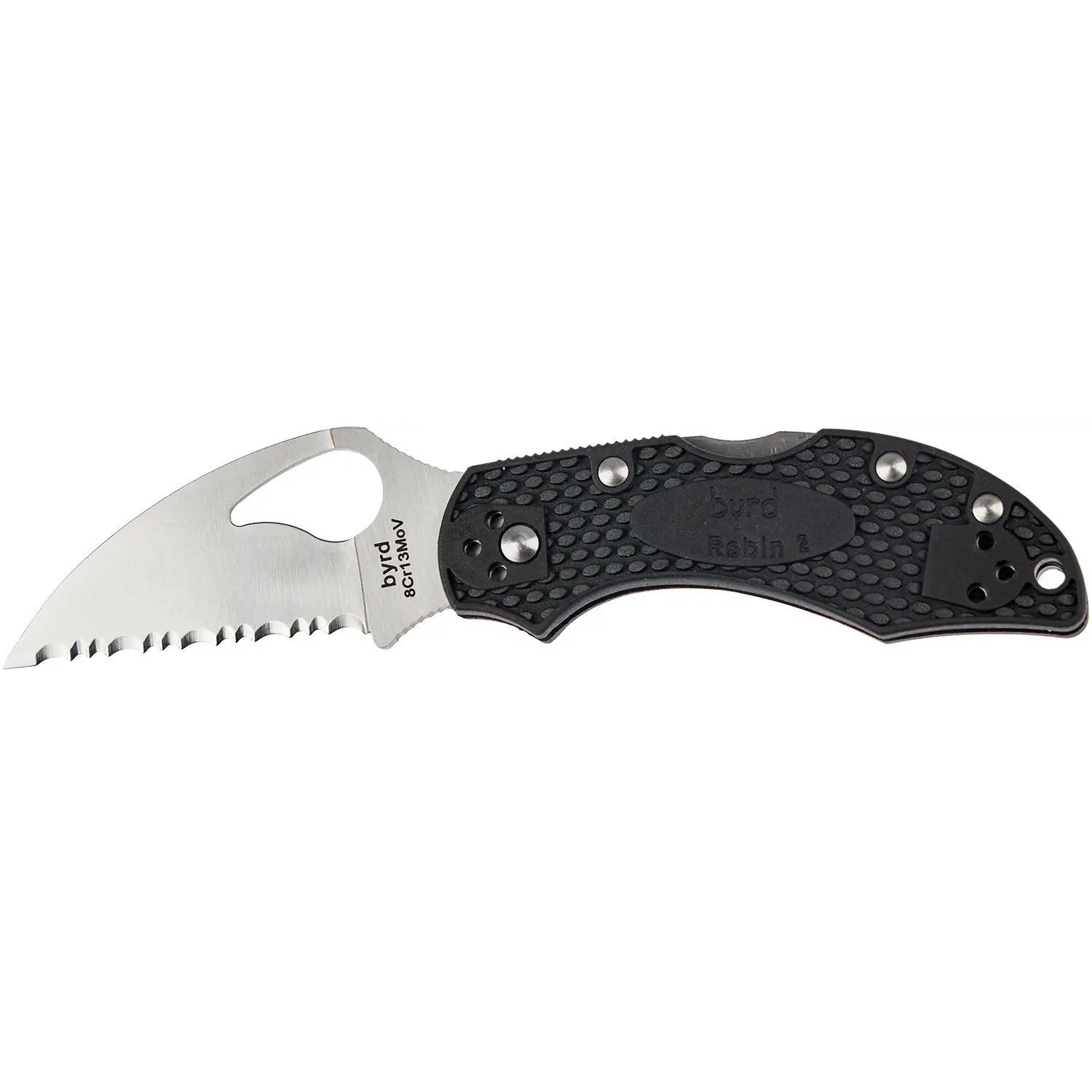 Нож Spyderco Byrd Robin 2 Wharncliffe Serrated BY10SBKWC2 87.15.12