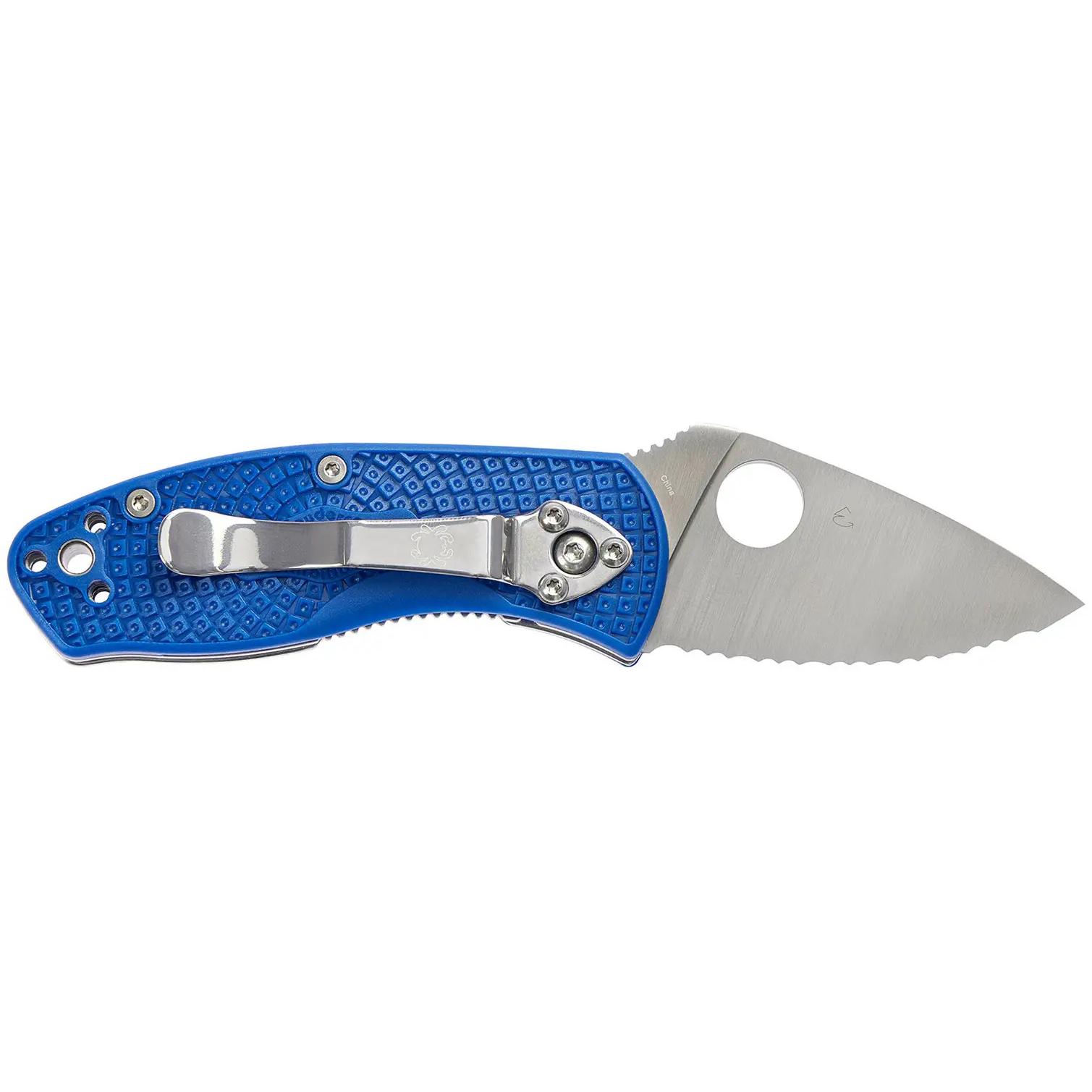 Нож Spyderco Ambitious Lightweight Blue Serrated C148SBL 87.15.97