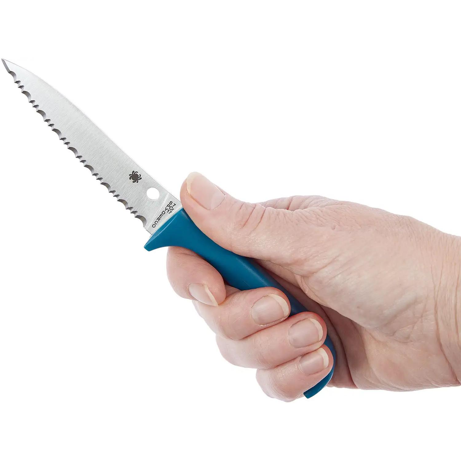 Нож Spyderco Counter Puppy Blue Serrated K20SBL 87.16.11