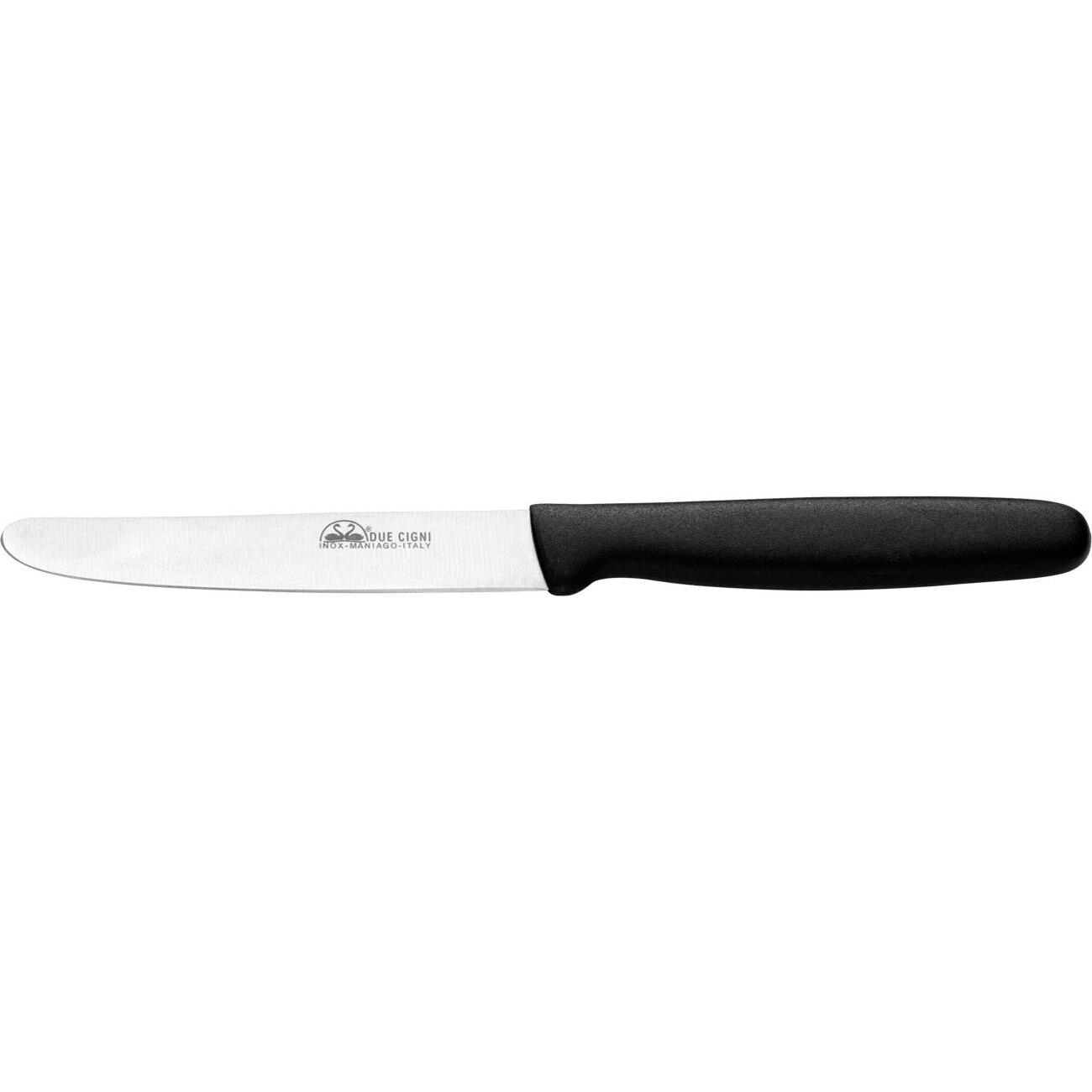 Нож кухонный Due Cigni Table 110 мм. Цвет - черный 2C 711/11 1904.00.65