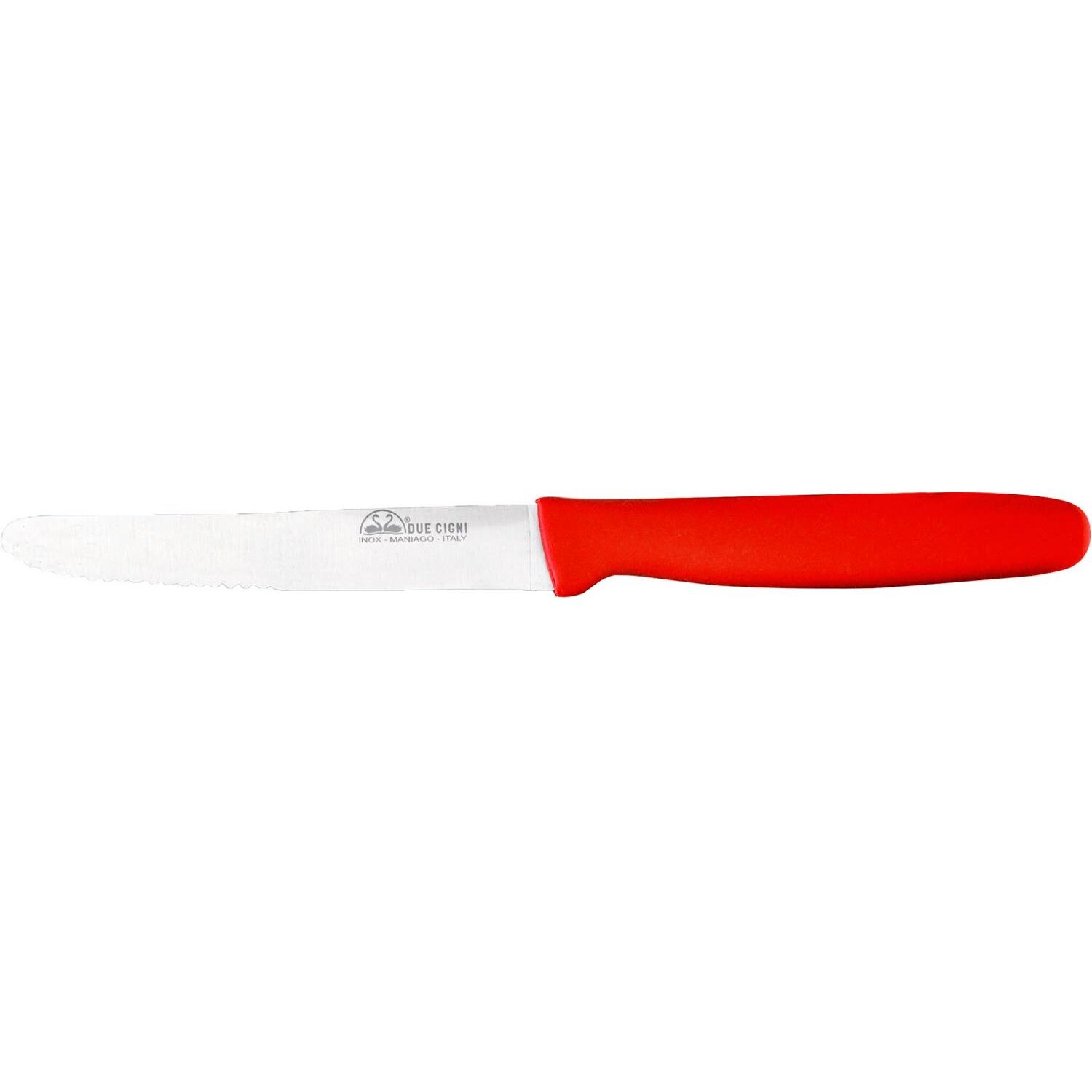 Нож кухонный Due Cigni Table Combo 110 мм. Цвет - красный 2C 711/11 DR 1904.00.70