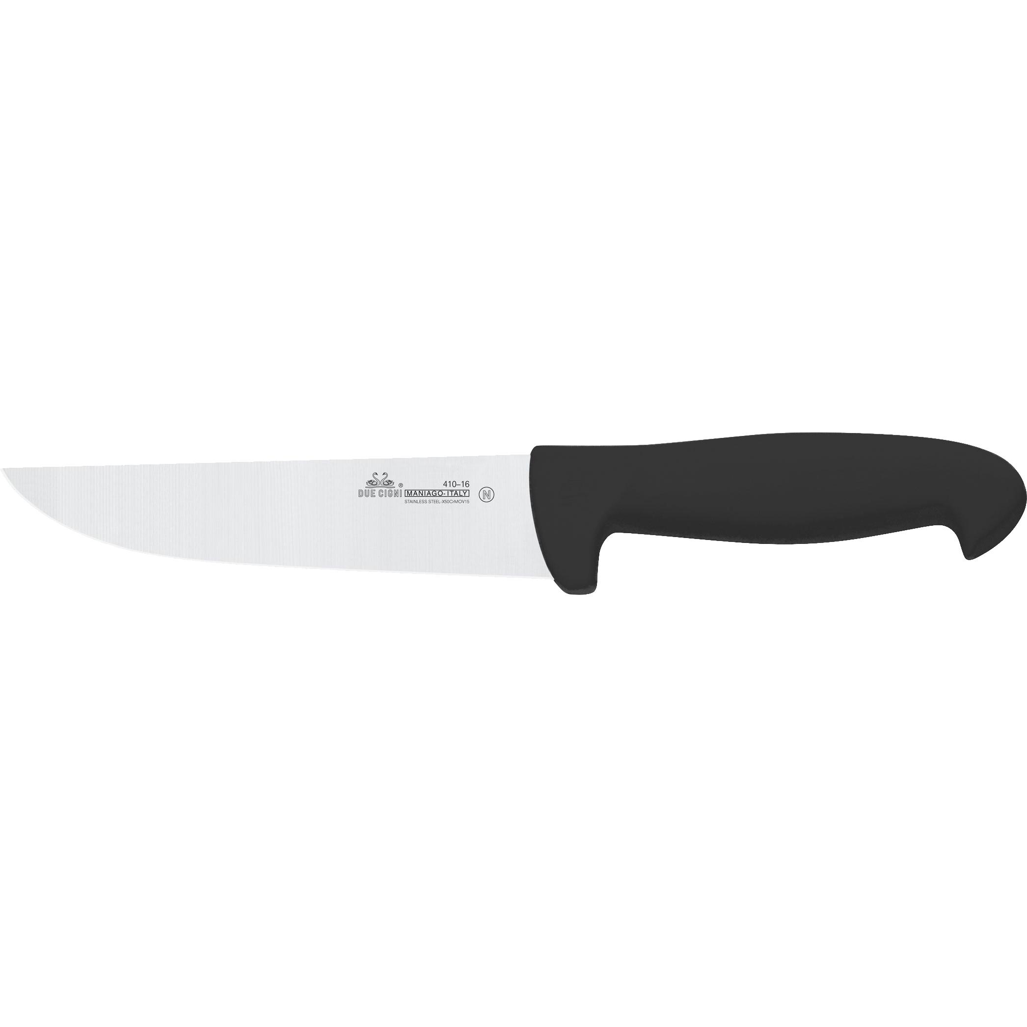 Нож кухонный Due Cigni Professional Butcher Knife 140 мм. Цвет - черный 2C 410/16 N 1904.00.99