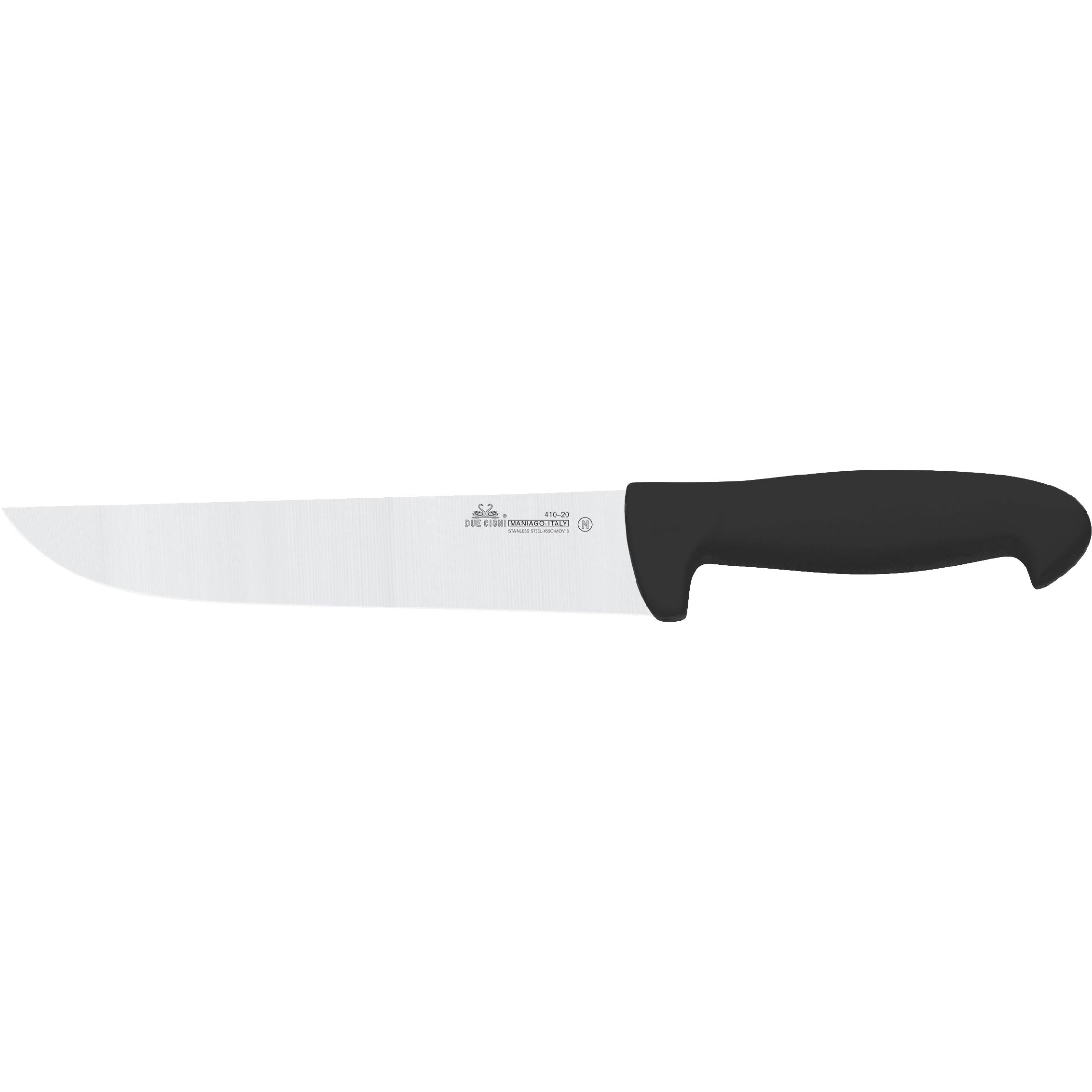 Нож кухонный Due Cigni Professional Butcher Knife 180 мм. Цвет - черный 2C 410/20 N 1904.01.01