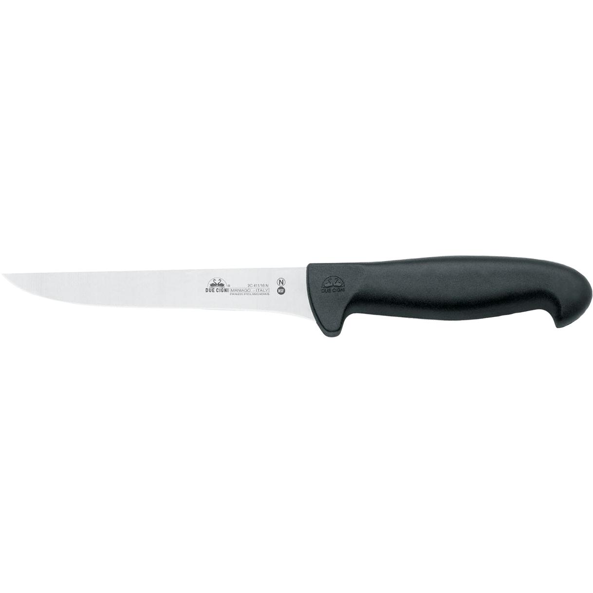Нож кухонный Due Cigni Professional Boning Knife 411 160 мм black 2С 411/16 N 1904.01.62
