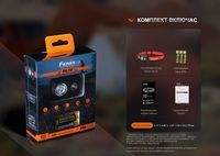 Фонарь налобный Fenix HL16 AAA черный