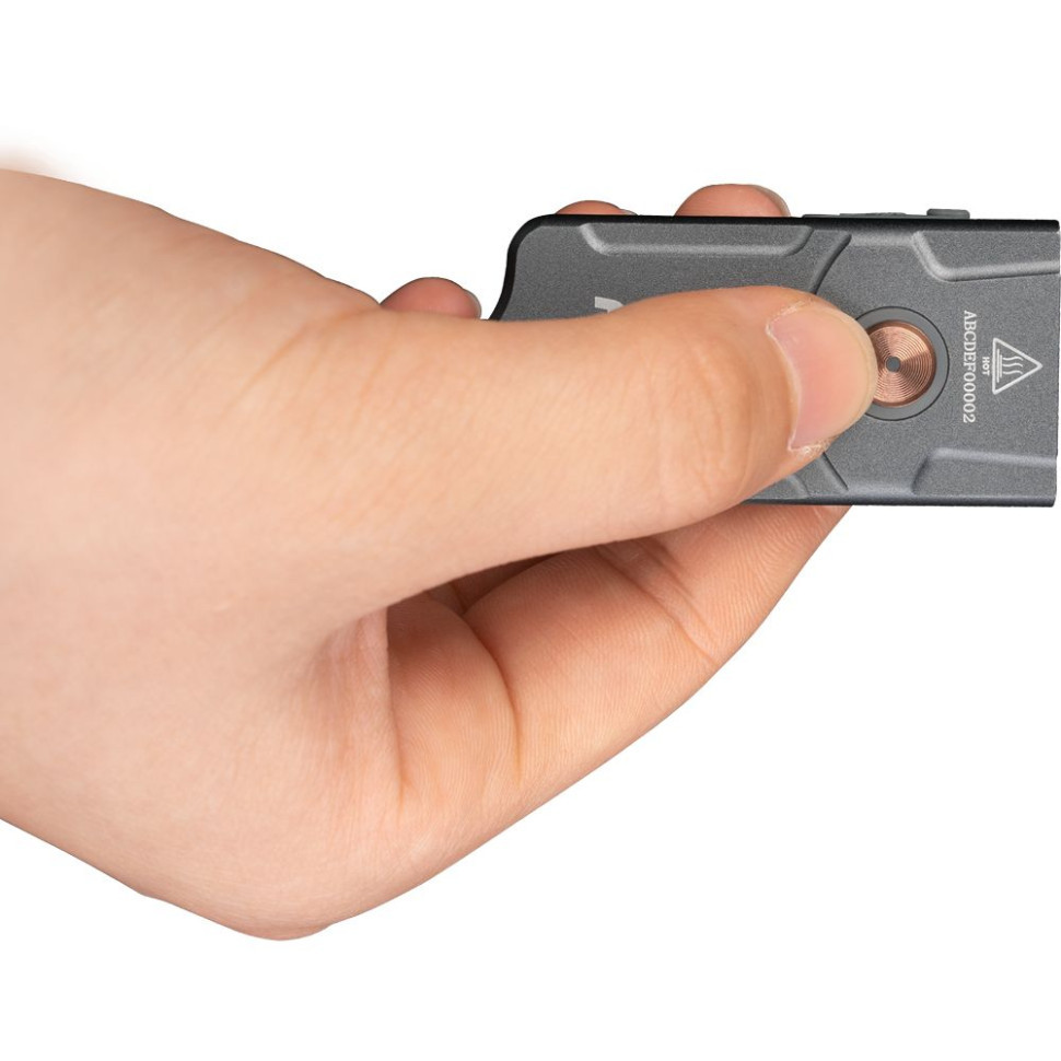 Фонарь наключный Fenix E03R V2.0, серый