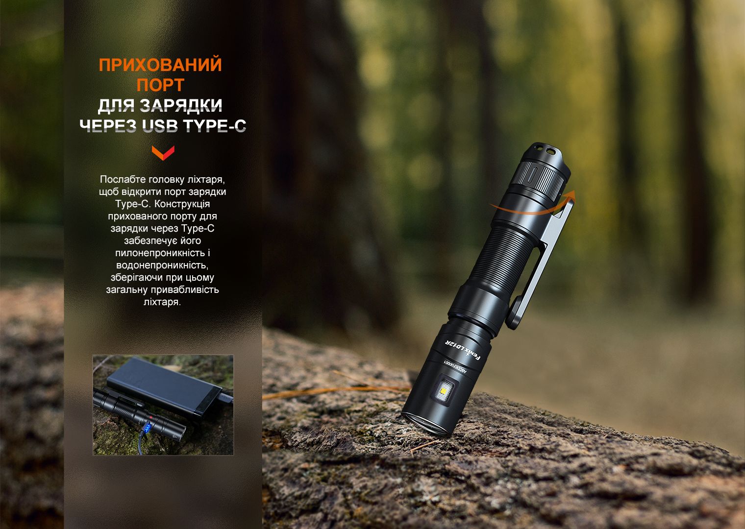 Фонарь ручной Fenix LD12R
