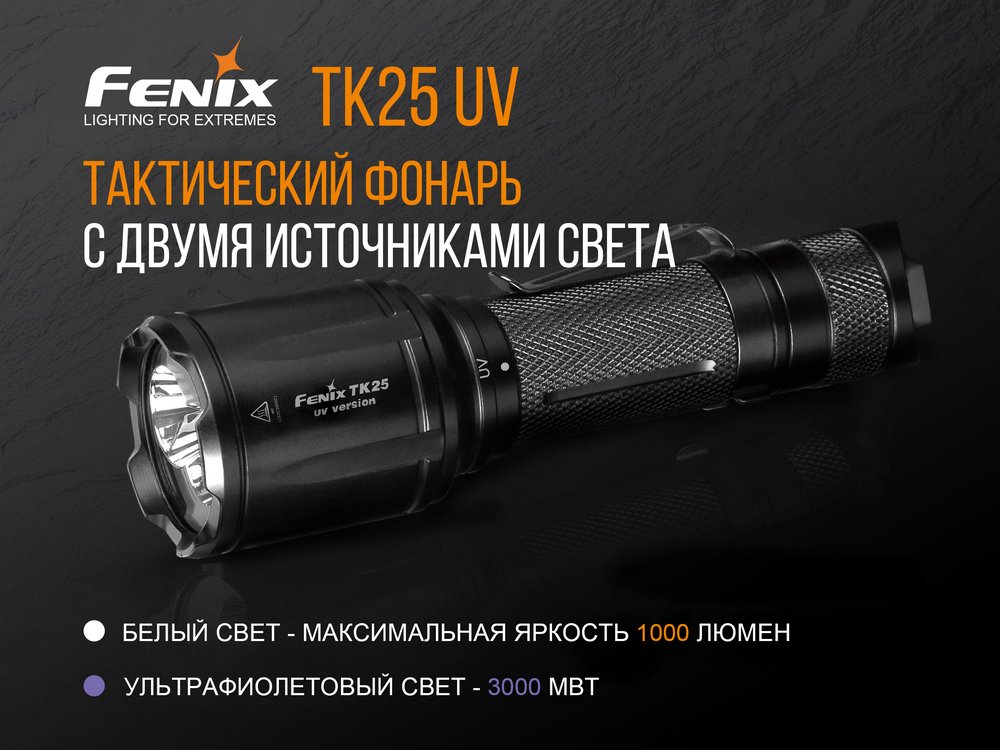 Фонарь ручной Fenix TK25 UV Cree XP-G2