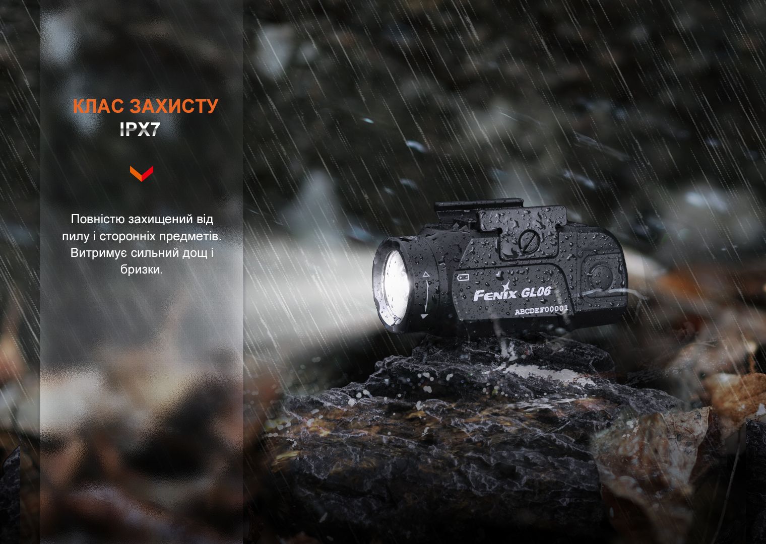 Фонарь с тактическим креплением Fenix GL06-365