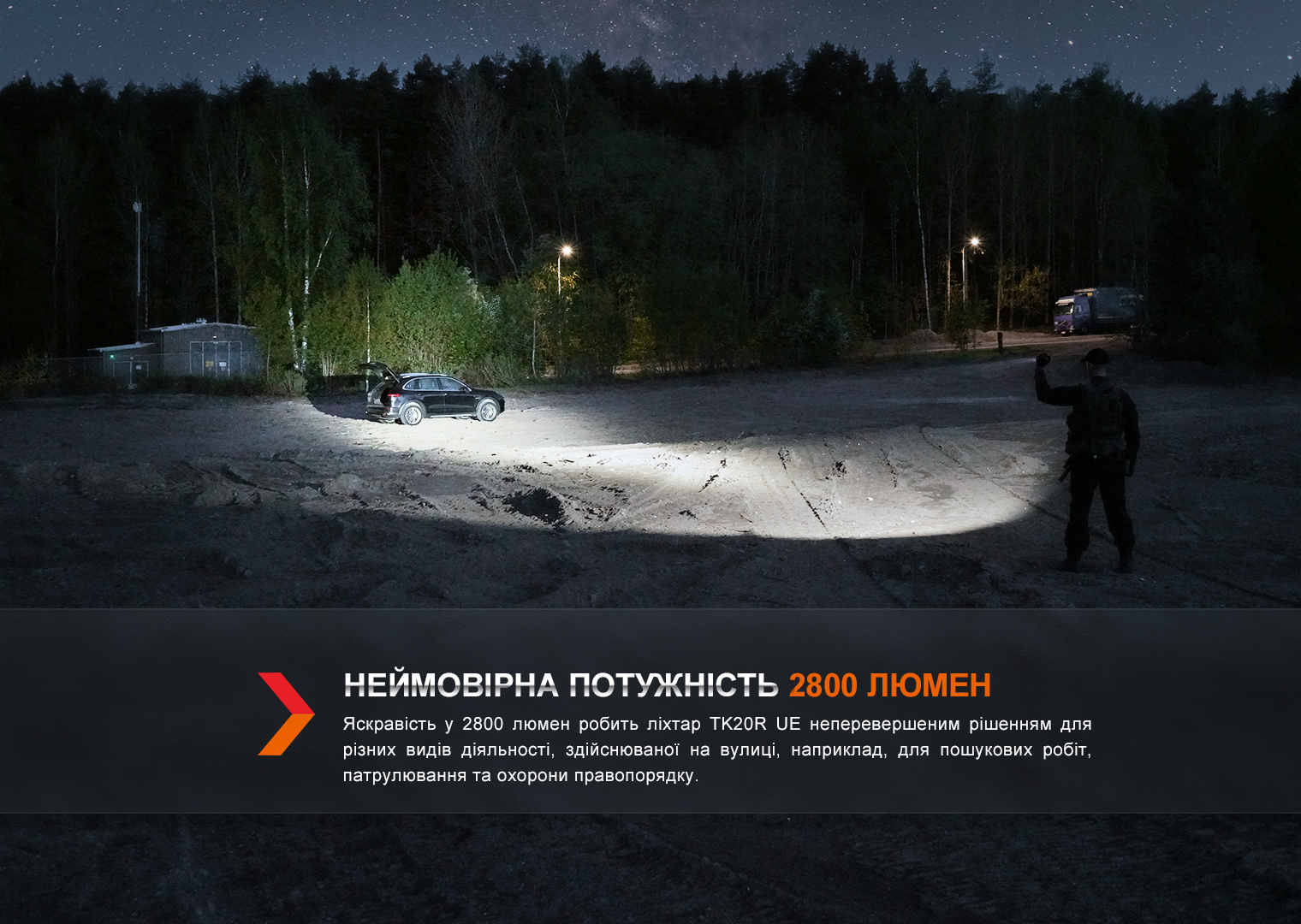 Фонарь тактический Fenix TK20R UE, камуфляж