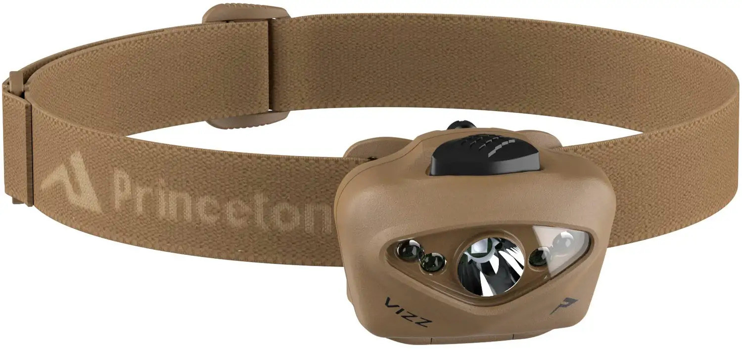 Фонарь налобный Princeton Tec Vizz RGB 550 lm Tan 2370.44.31
