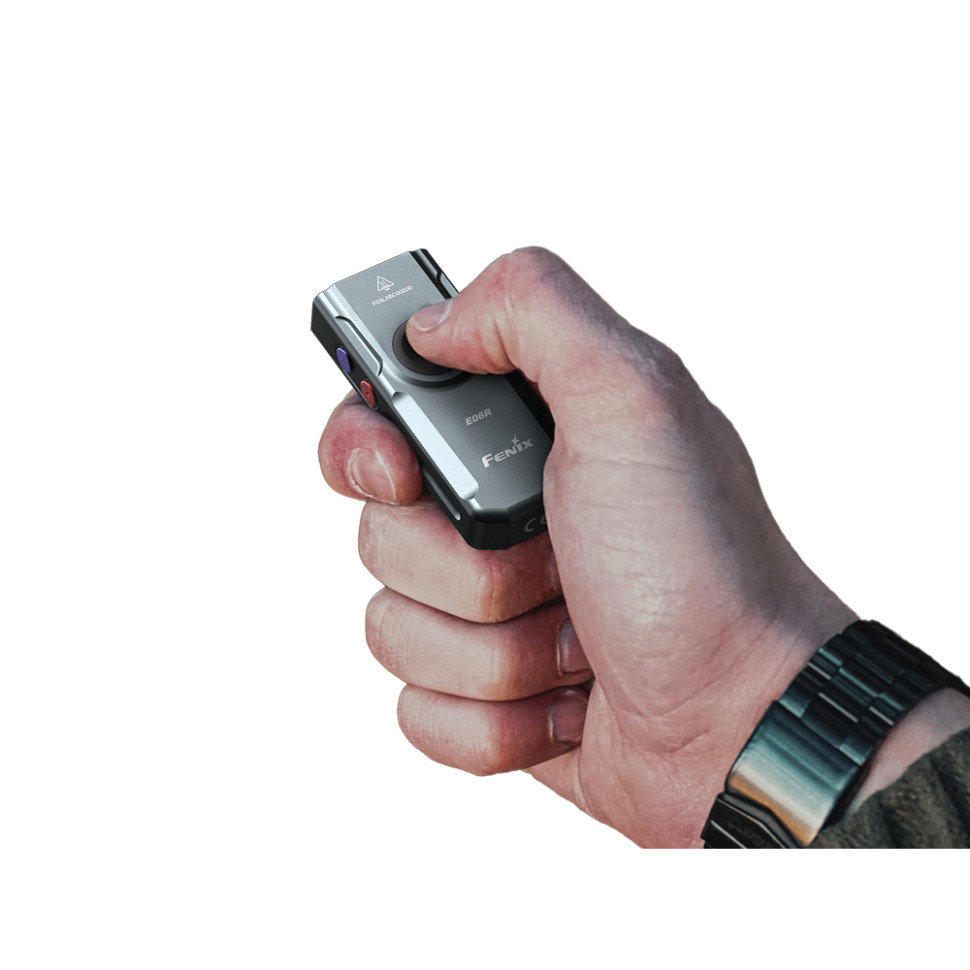 Фонарь наключный Fenix ​​E06R серый 700 Лм